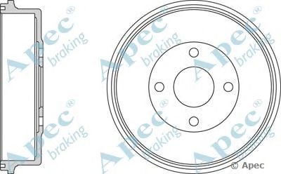 APEC BRAKING drm9515 -  Тормозной барабан